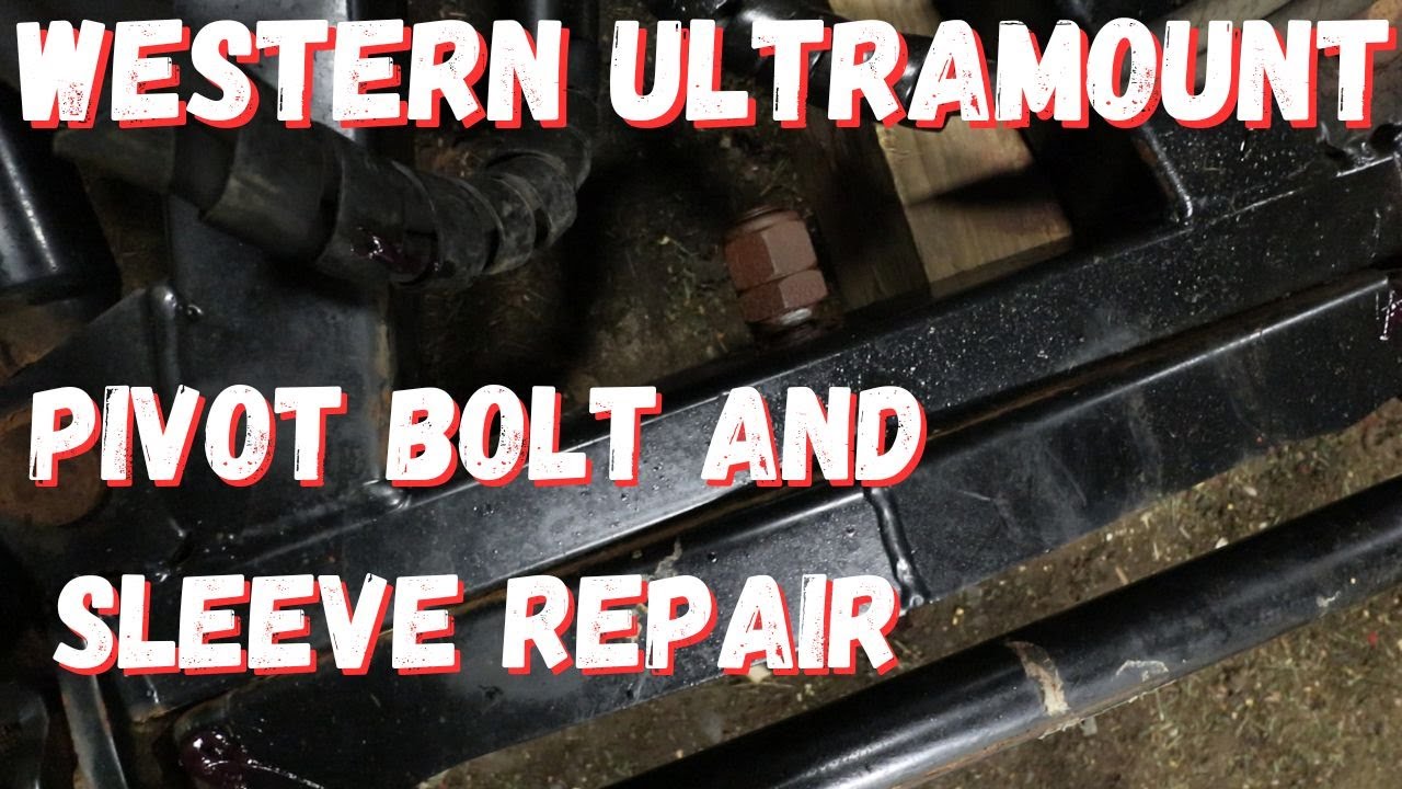 Western Ultramount Snow Plow Pivot Bolt Repair and Replacement YouTube