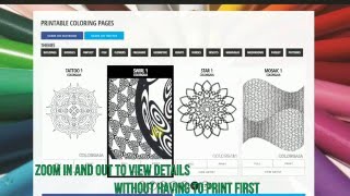 ColorGaia Free Coloring Page Database Preview