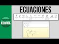 Insertar ECUACIONES en Excel