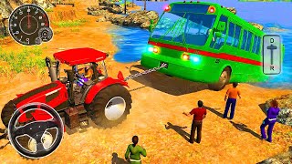 Chained Tractor Towing Rescue Android Games - Bus Rescue Tractor Simulator screenshot 5