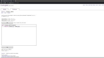 List-1 (rotate_left3) Python Tutorial || Codingbat.com