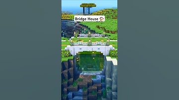 Minecraft River Bridge House Tutorial 🏠 #minecraft