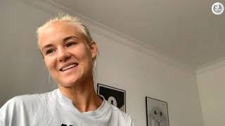 Pernille Harder interview (1/3) TV3 Sport Sep 4th 2020 (translated)