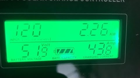 warning code 20 in Felicity charge controller