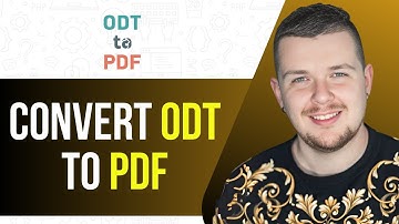 How to Convert ODT to PDF