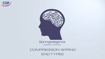 Compression spring end types