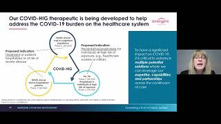 Combating COVID-19 Industry Spotlight: Emergent