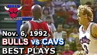 November 06 1992 Bulls vs Cavs highlights