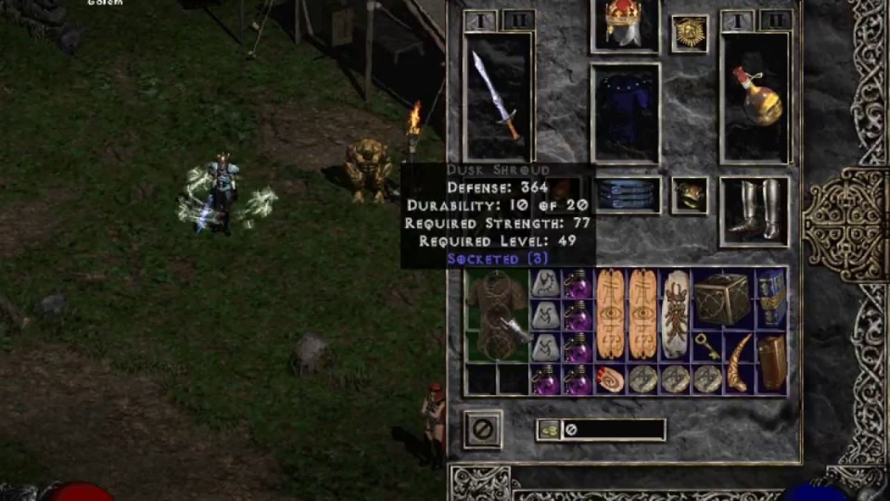 Diablo 2 - Bone runeword - YouTube.