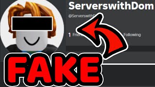 Somebody Pretended to be Me in Roblox