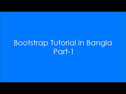 Bootstrap Tutorial for Beginners in Bangla Part-1