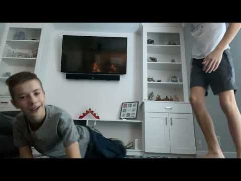 Wrestling with friend