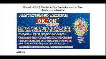 Dependent Task Offloading for Edge Computing based on Deep Reinforcement Learning