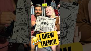 SO FUNNY!!! 💚🔥💥 #caricature #caricatures #caricatureart #portrait #wildwood #wildwoodnj #funny