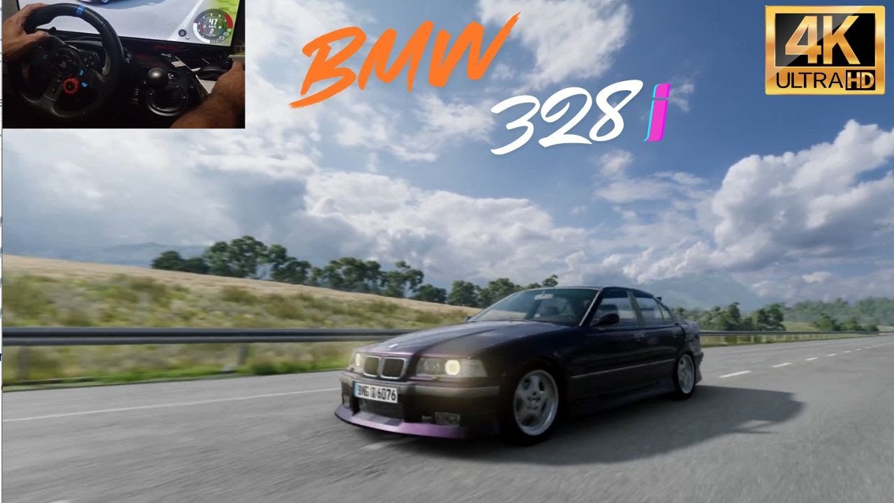 BMW 328i- BeamNG Drive-G29 Steering Wheel - 4K