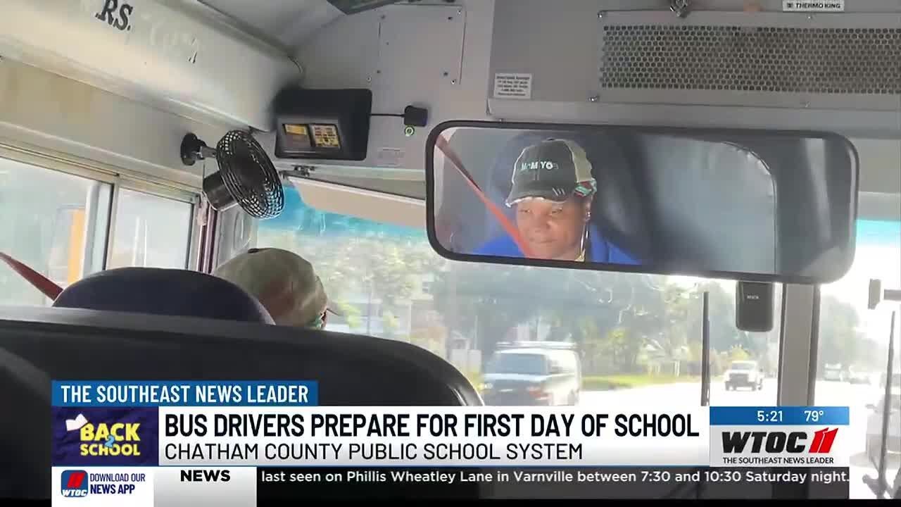SCCPSS bus drivers prepare for the first day of school - YouTube