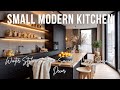 Small Modern Kitchen Winter Styling Space Saving & Cozy Seasonal Decor