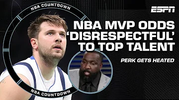 'IT'S DISRESPECTFUL!' 👀 - Perk on Jokic's MVP odds vs. Luka, Brunson & Ant-Man 😳 | NBA Countdown