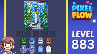 Pixel Flow Level 883 Solution Walkthrough
