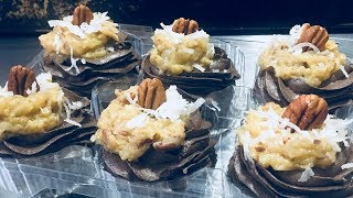 German Chocolate Cupcakes - fully explained tutorial