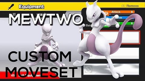 Super Smash Bros 4 Custom Move Sets : Mewtwo!