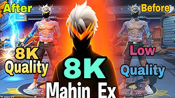 Free Fire 4k 8k HD Quality Tutorial Video || Free Fire Lobby Quality Tutorial | Like I Phone+Android