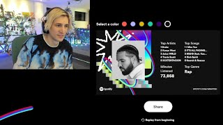 xQc Reveals his 2023 Spotify Wrapped