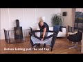 how to fold babydan travel cot