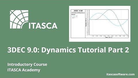 3DEC 9.0 Dynamics Tutorial Part 2 | Analyzing and Interpreting Dynamic Results
