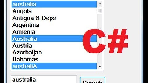 C# Tutorial 88: How to Search Listbox and get all matches using C#