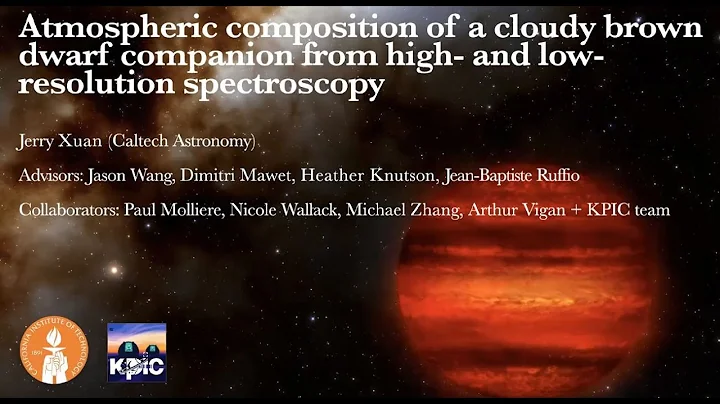 Jerry Xuan   Atmospheric composition of a cloudy b...