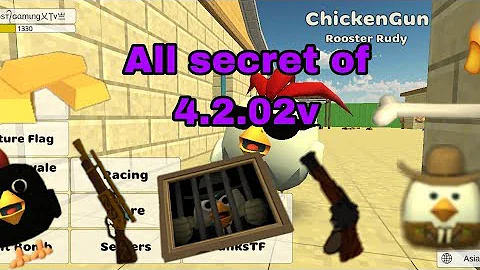 ALL SECRET AND EASTER EGGS AND BUGS AND GLITCH OF 4.2.02 UPDATE | CHICKEN GUN |😲