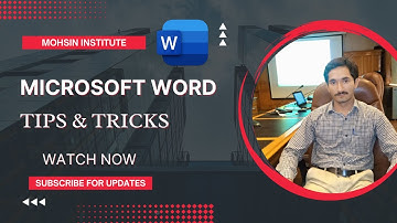 Microsoft Word  Tips and Tricks tutorial Basic to Advanced level Urdu/Hindi
