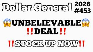 2026#453😱Dollar General Couponing‼️UNBELIEVABLE DEAL‼️STOCK UP NOW‼️MUST WATCH👀👀
