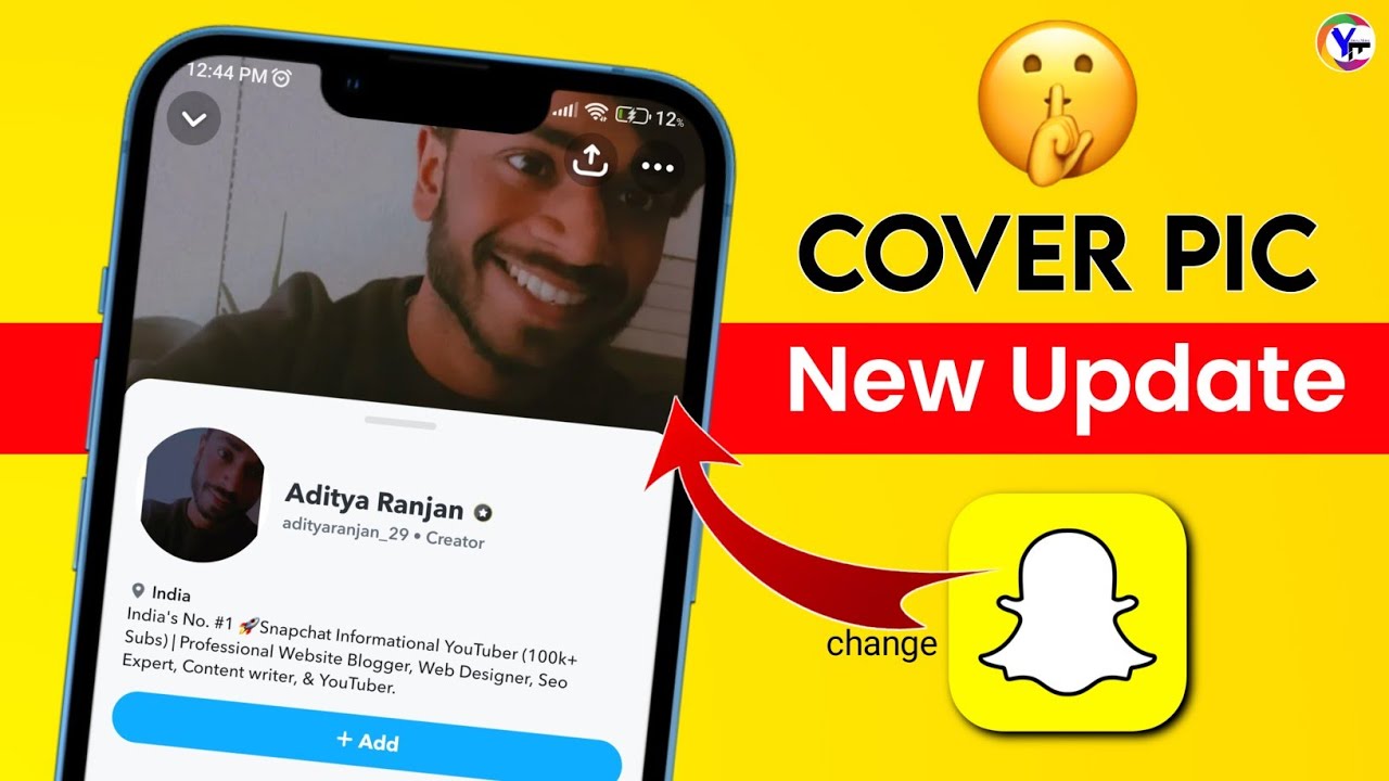 How to add Cover photo on Snapchat public profile ! New updates 2024