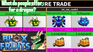 What do people offer for a Dragon? (Part 2) | Blox Fruits