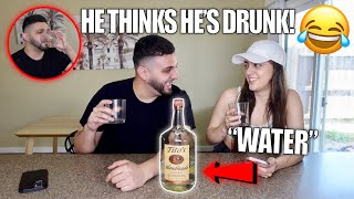I GAVE MY BOYFRIEND WATER INSTEAD OF ALCOHOL PRANK! *HILARIOUS*