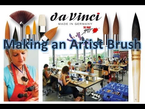 How Da Vinci Watercolour Brushes are Made - Jackson's Art Blog
