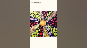 easy drawing, #shorts #stressrelief #painting #artist #zentangle #doodle #relaxing #satisfying #art