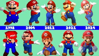 Evolution of Super Mario Winning, Dying Losing in Mario Party Games (1998-2024)