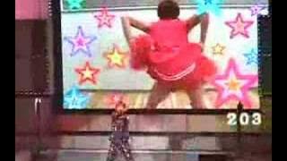 Yamapi as a cow, Koyama as a cheerleader, Uchi crazy dance