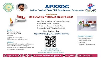 APSSDC - Orientation Program on Soft Skills