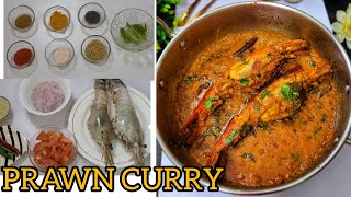 PRAWNS IN COCONUT GRAVY | PRAWNCURRY | PRAWN CURRY WITH COCONUTMILK