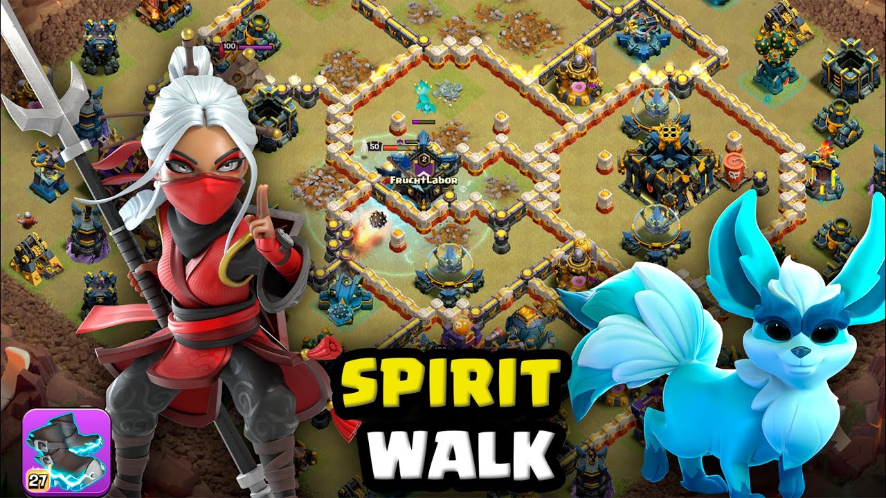 COMO ATACAR con SPIRIT WALK en CLASH of CLANS📝