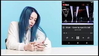 Billie Eilish react at her song - lovely justin