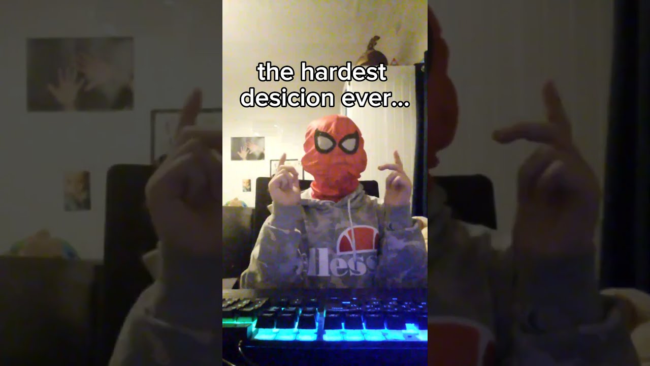 The Hardest Decision Ever Shorts Fyp Hardwork Starwars Marvel Spiderman