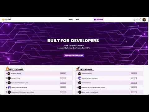 Dev & Tell  | Pyme - Marketplace for Work in Web3