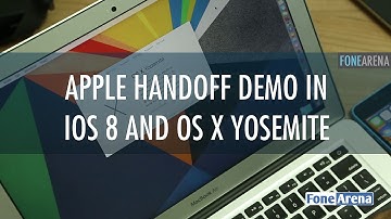 Apple Handoff Demo in iOS 8 and OS X Yosemite