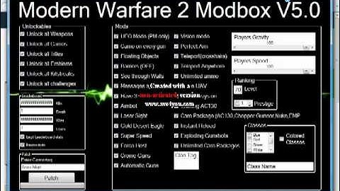 Modern Warfare 2 Mod Box V5.0