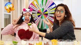 DESAFIO DA ROLETA MISTERIOSA DE COMIDA DE VERDADE (MYSTERY WHEEL OF FOOD CHALLENGE) | Luluca